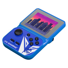 VX Gaming Przenośna konsola do gier retro z kartą Micro SD 4 GB - niebieska