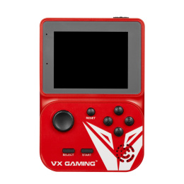 VX Gaming Przenośna stacja do gier retro z kartą Micro SD 4 GB - czerwona