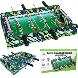 FroggieX Mini stół do gry w piłkę nożną Piłkarzyki LED
