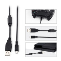 Kabel USB 1,8m do ładowania pada PS4, PS4 Slim, PS4 Pro, Xbox One i PC