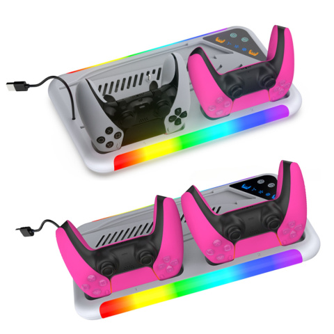 ?adowarka do pad?w PS5 Podw?jna Stacja ?aduj?ca Dokuj?ca Ch?odz?ca LED RGB ?adowarka do pad?w PS5 Podw?jna Stacja ?aduj?ca Dokuj?ca Ch?odz?ca LED RGB