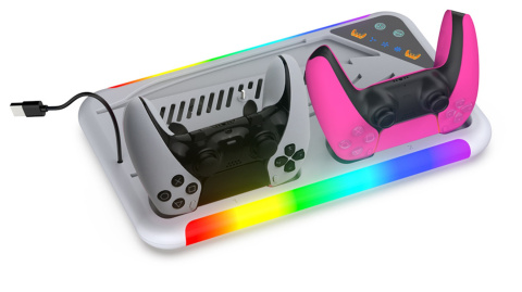 ?adowarka do pad?w PS5 Podw?jna Stacja ?aduj?ca Dokuj?ca Ch?odz?ca LED RGB ?adowarka do pad?w PS5 Podw?jna Stacja ?aduj?ca Dokuj?ca Ch?odz?ca LED RGB