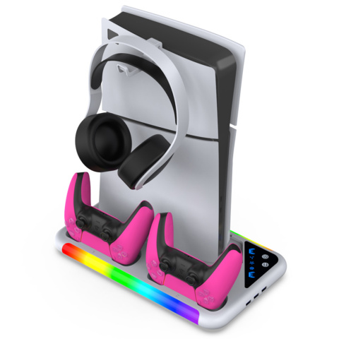 ?adowarka do pad?w PS5 Podw?jna Stacja ?aduj?ca Dokuj?ca Ch?odz?ca LED RGB ?adowarka do pad?w PS5 Podw?jna Stacja ?aduj?ca Dokuj?ca Ch?odz?ca LED RGB