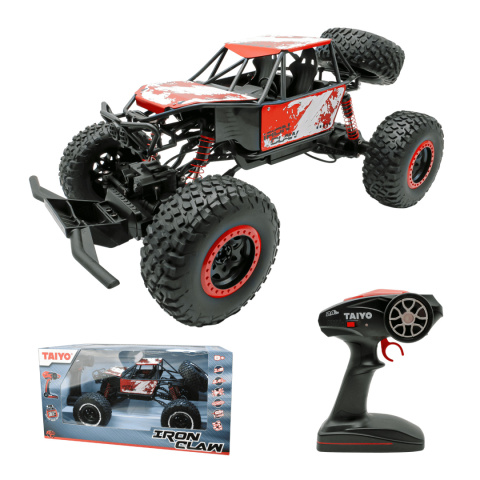 SAMOCHÓD ZDALNIE STEROWANY TAIYO IRON CLAW RED CZERWONY JEEP RC SKALA 1:8