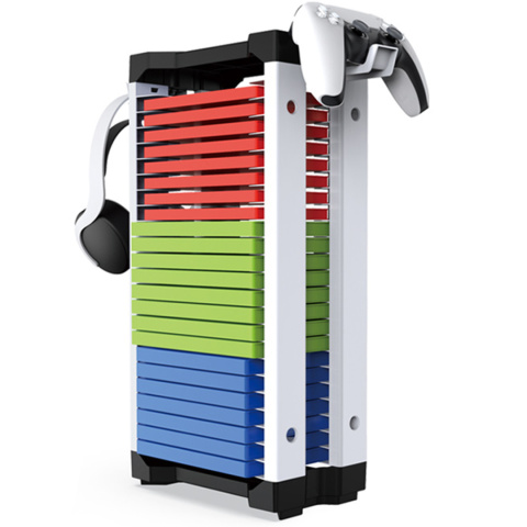 Stojak Uniwersalny na Gry i Akcesoria - Organizer do Konsol PS5, PS4, Xbox i Nintendo Switch Stojak Uniwersalny na Gry i Akcesoria - Organizer do Konsol PS5, PS4, Xbox i Nintendo Switch