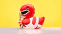 TUBBZ HASBRO DUCK Oficjalna Figurka Kaczka Power Rangers - Red Ranger