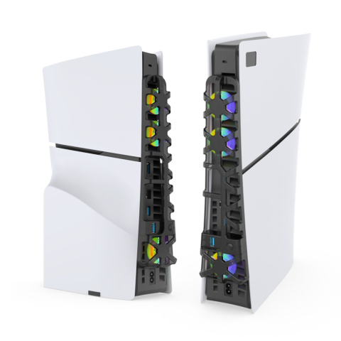 Wentylator PS5 SLIM LED RGB USB 3.0 Ch?odzenie konsoli Wentylator PS5 SLIM LED RGB USB 3.0 Ch?odzenie konsoli