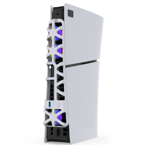 Wentylator PS5 SLIM LED RGB USB 3.0 Ch?odzenie konsoli Wentylator PS5 SLIM LED RGB USB 3.0 Ch?odzenie konsoli