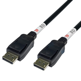 DELTACO DP80-1005 DISPLAYPORT CABLE, DP 2.1, DP80, 0,5M