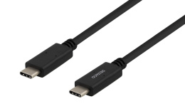 DELTACO USBC-1501 KABEL USB-C DO USB-C, 1M, CERTYFIKAT USB-IF, 5GBIT/S