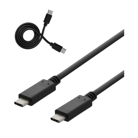 DELTACO USBC-2001 USB 2.0 USB-C, USB-C CHARGING CABLE, 3A, 1M, BLACK