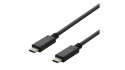 DELTACO USBC-2001 USB 2.0 USB-C, USB-C CHARGING CABLE, 3A, 1M, BLACK