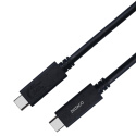 DELTACO USBC-2002 USB 2.0 USB-C, KABEL DO ŁADOWANIA USB-C, 3A, 2M, CZARNY