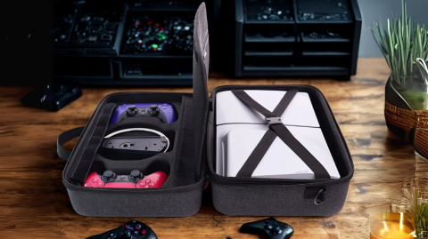 Etui podróżne PS5 Slim – torba ochronna na konsolę, pady i akcesoria Etui podróżne PS5 Slim – torba ochronna na konsolę, pady i akcesoria
