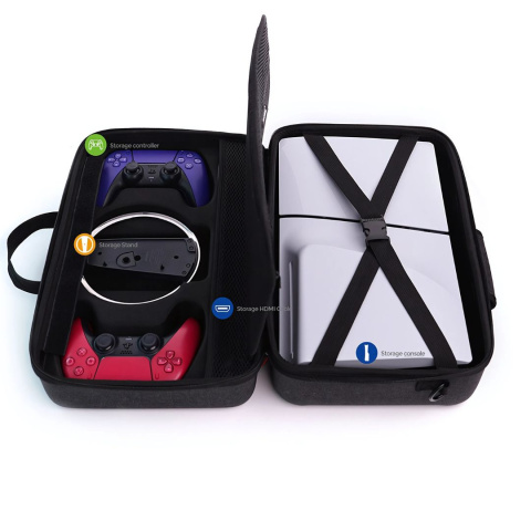 Etui podróżne PS5 Slim – torba ochronna na konsolę, pady i akcesoria Etui podróżne PS5 Slim – torba ochronna na konsolę, pady i akcesoria