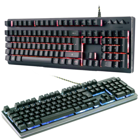 KLAWIATURA MECHANICZNA GAMINGOWA LED ALUMINIUM RGB PEŁNA NUMPAD KLAWIATURA MECHANICZNA GAMINGOWA LED ALUMINIUM RGB PEŁNA NUMPAD