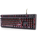 KLAWIATURA MECHANICZNA GAMINGOWA LED ALUMINIUM RGB PEŁNA NUMPAD