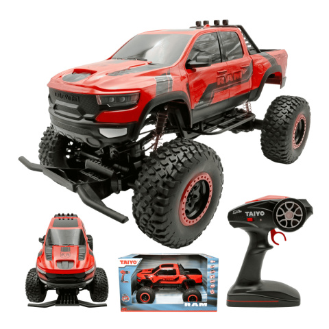 SAMOCHÓD ZDALNIE STEROWANY TAYIO RAM TRX JEEP CZERWONY RC SKALA 1:8 4WD