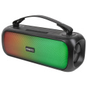 STREETZ BT Boombox 2x 7,5 W, IPX5, AUX, USB flash, LED, czarny