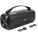 STREETZ BT Boombox 2x 7,5 W, IPX5, AUX, USB flash, LED, czarny