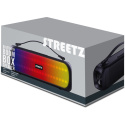 STREETZ BT Boombox 2x 7,5 W, IPX5, AUX, USB flash, LED, czarny