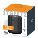 Wodoodporny głośnik Bluetooth STREETZ, 2x 5W, AUX,wbudowany mikrofon,czarny