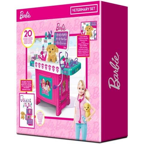 Barbie weterzynarz dle dzieci zwierzeta 20 akcesoriów Barbie weterzynarz dle dzieci zwierzeta 20 akcesoriów