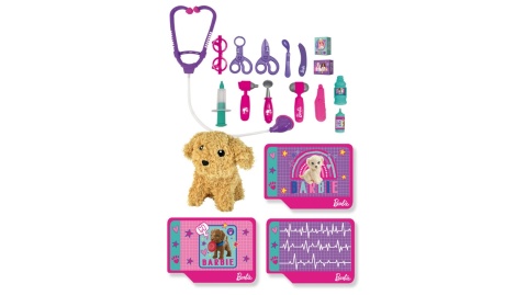 Barbie weterzynarz dle dzieci zwierzeta 20 akcesoriów Barbie weterzynarz dle dzieci zwierzeta 20 akcesoriów