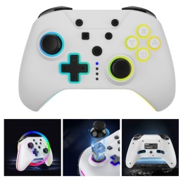 Bezprzewodowy kontroler Nintendo Switch RGB Biały