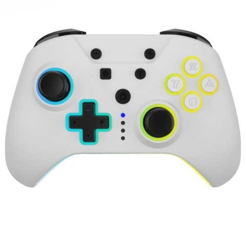 Bezprzewodowy kontroler Nintendo Switch RGB Biały Bezprzewodowy kontroler Nintendo Switch RGB Biały
