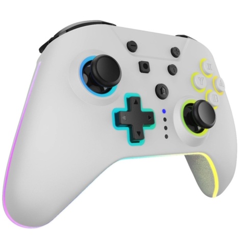 Bezprzewodowy kontroler Nintendo Switch RGB Biały Bezprzewodowy kontroler Nintendo Switch RGB Biały