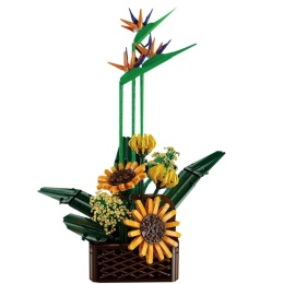 Bukiet Kwiatów Birds of Paradise z klocków – kreatywny zestaw 1608 elementów