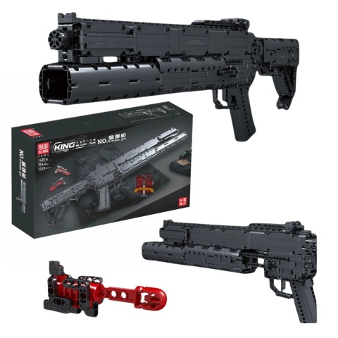Granatnik pistolet z Klocków – Model Kolekcjonerski 1333 el.