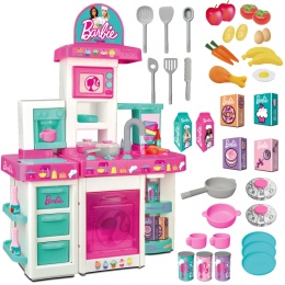 INTERAKTYWNA ZABAWKA KUCHNIA BARBIE 40 AKCESORIÓW