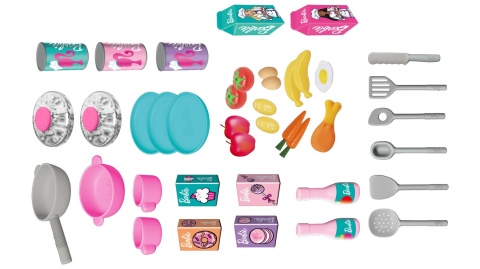INTERAKTYWNA ZABAWKA KUCHNIA BARBIE 40 AKCESORIÓW INTERAKTYWNA ZABAWKA KUCHNIA BARBIE 40 AKCESORIÓW