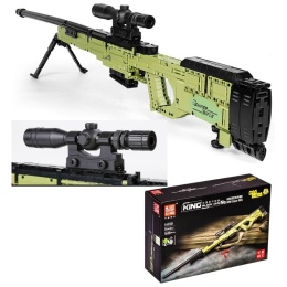 Karabin Snajperski AWM – Skala 1:1 z Klocków