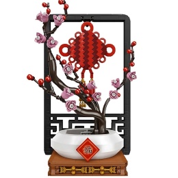 Klocki Mould King 1087 elementów Plum Chinese Knot Blossom