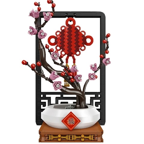 Klocki Mould King 1087 elementów Plum Chinese Knot Blossom