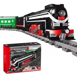 Klocki Zdalnie sterowana lokomotywa RC z funkcją pary – model 75 cm