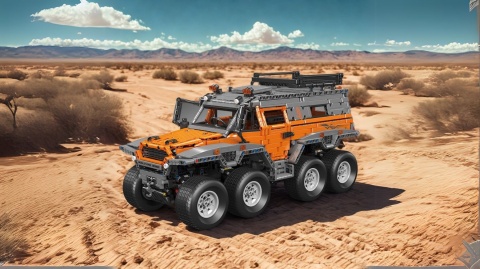 Klocki model terenowego auta Mould King 4x4 2578 el. Klocki model terenowego auta Mould King 4x4 2578 el.