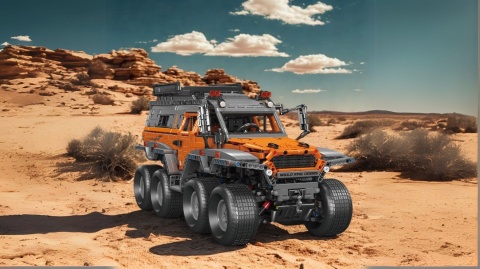 Klocki model terenowego auta Mould King 4x4 2578 el. Klocki model terenowego auta Mould King 4x4 2578 el.