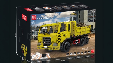 Klocki wywrotka RC do zbudowania 3206 elementów z funkcją przechylania Klocki wywrotka RC do zbudowania 3206 elementów z funkcją przechylania