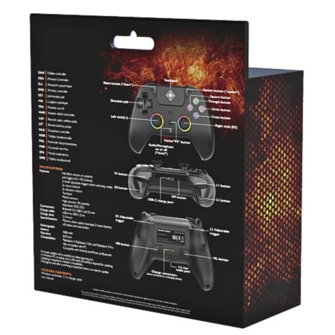 Kontroler PS5 Pro PC bezprzewodowy z Hall sensorami, triggery, RGB Kontroler PS5 Pro PC bezprzewodowy z Hall sensorami, triggery, RGB