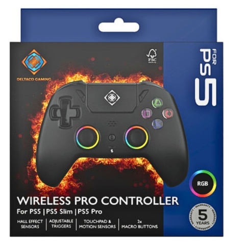 Kontroler PS5 Pro PC bezprzewodowy z Hall sensorami, triggery, RGB Kontroler PS5 Pro PC bezprzewodowy z Hall sensorami, triggery, RGB