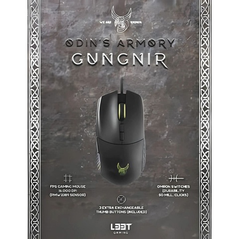 MYSZ GAMINGOWA GUNGNIR LEET 16000 DPI RGB CZARNA MYSZ GAMINGOWA GUNGNIR LEET 16000 DPI RGB CZARNA