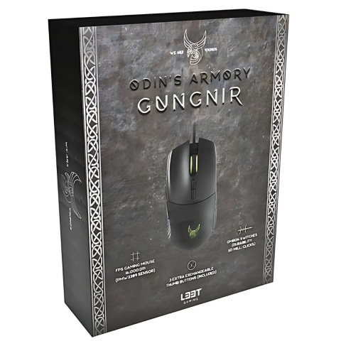 MYSZ GAMINGOWA GUNGNIR LEET 16000 DPI RGB CZARNA MYSZ GAMINGOWA GUNGNIR LEET 16000 DPI RGB CZARNA