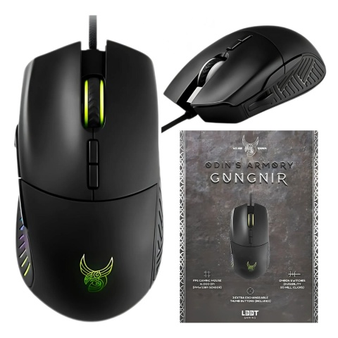 MYSZ GAMINGOWA GUNGNIR LEET 16000 DPI RGB CZARNA MYSZ GAMINGOWA GUNGNIR LEET 16000 DPI RGB CZARNA