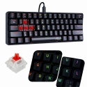Mechaniczna klawiatura 60% RGB – Gaming & Office czarna RGB