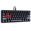 Mechaniczna klawiatura 60% RGB – Gaming & Office czarna RGB