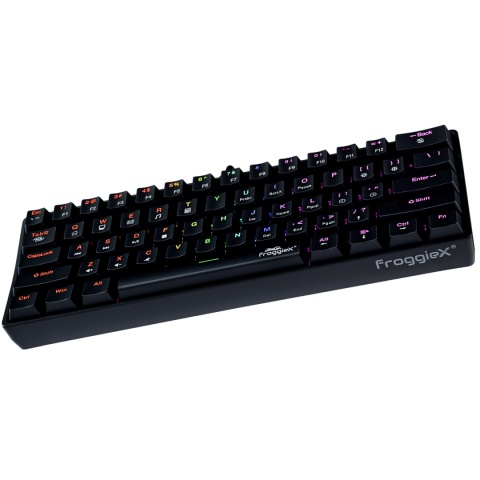 Mechaniczna klawiatura 60% RGB – Gaming & Office czarna RGB Mechaniczna klawiatura 60% RGB – Gaming & Office czarna RGB